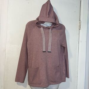 SOFT SURROUNDINGS Dusty Mauve Super Soft Hooded Sweater-XS